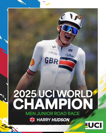 World Champion! Harry Hudson Wins the 2025 Junior Men’s Road Race on the Quick Pro AR:ONE