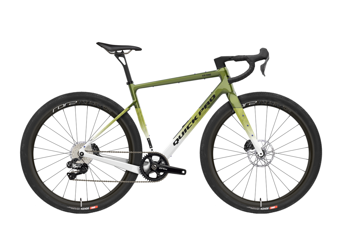 Quick Pro XR:ONE gravel platform shown as a complete GRX Di2 bike