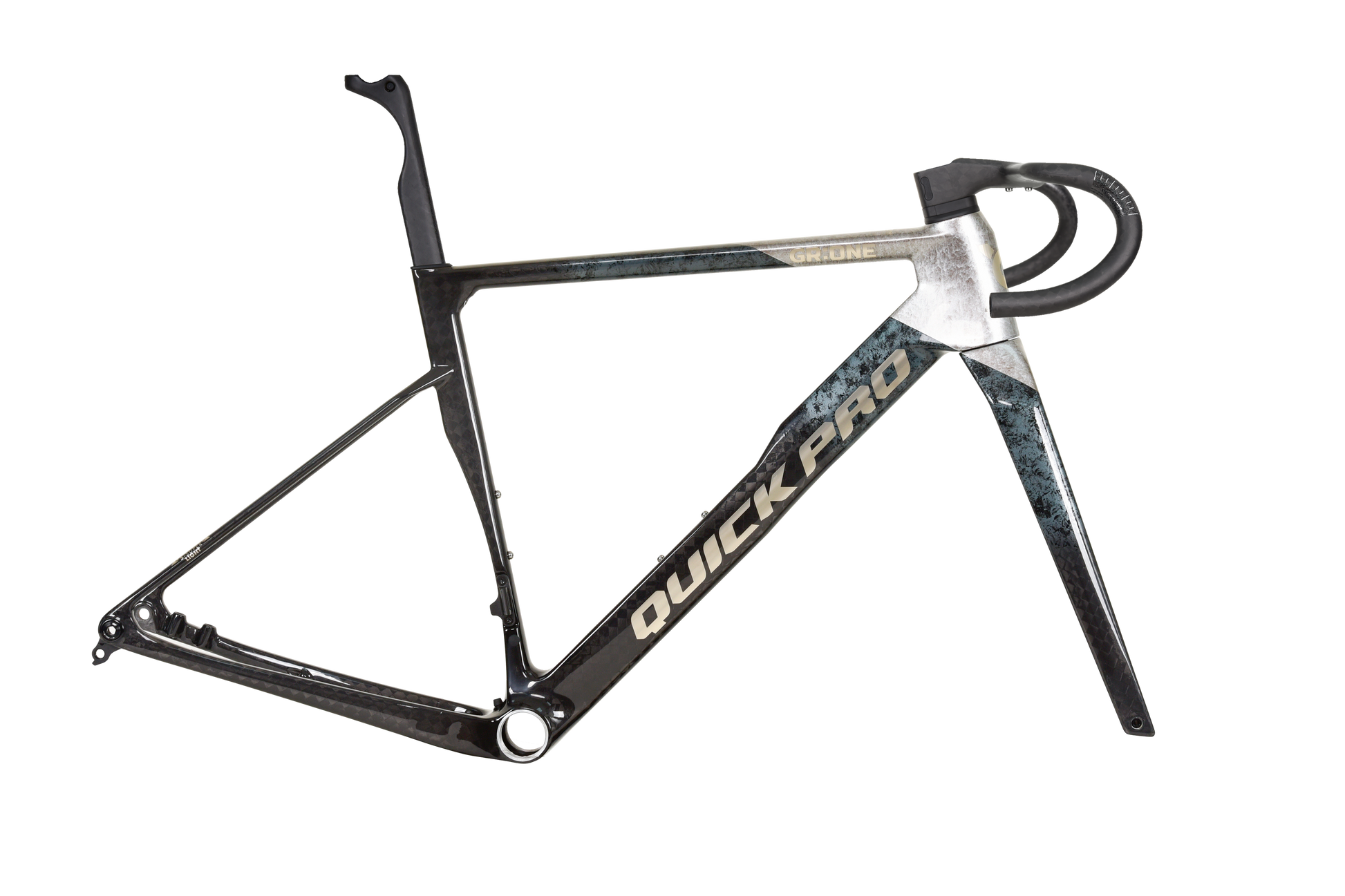 Quick Pro GR:ONE carbon gravel frameset in Abyss Gray