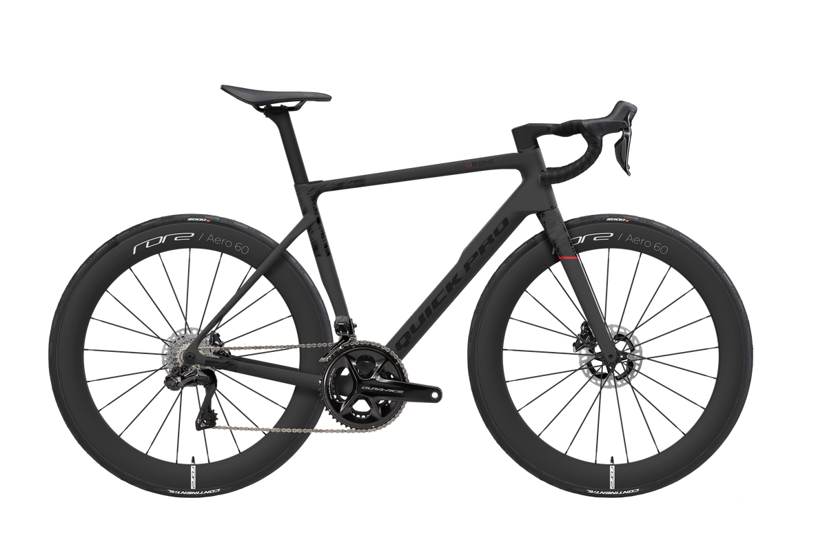Quick Pro UR:ONE road platform shown as a complete Dura-Ace Di2 bike